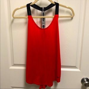 Nike orange workout tank top. Sz Small